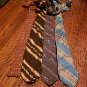 Four Vintage Ties